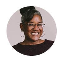 female smiling at camera