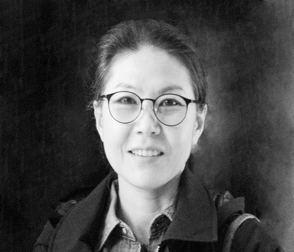 Black and White photograhy Black and White headshot of Emily J. Won