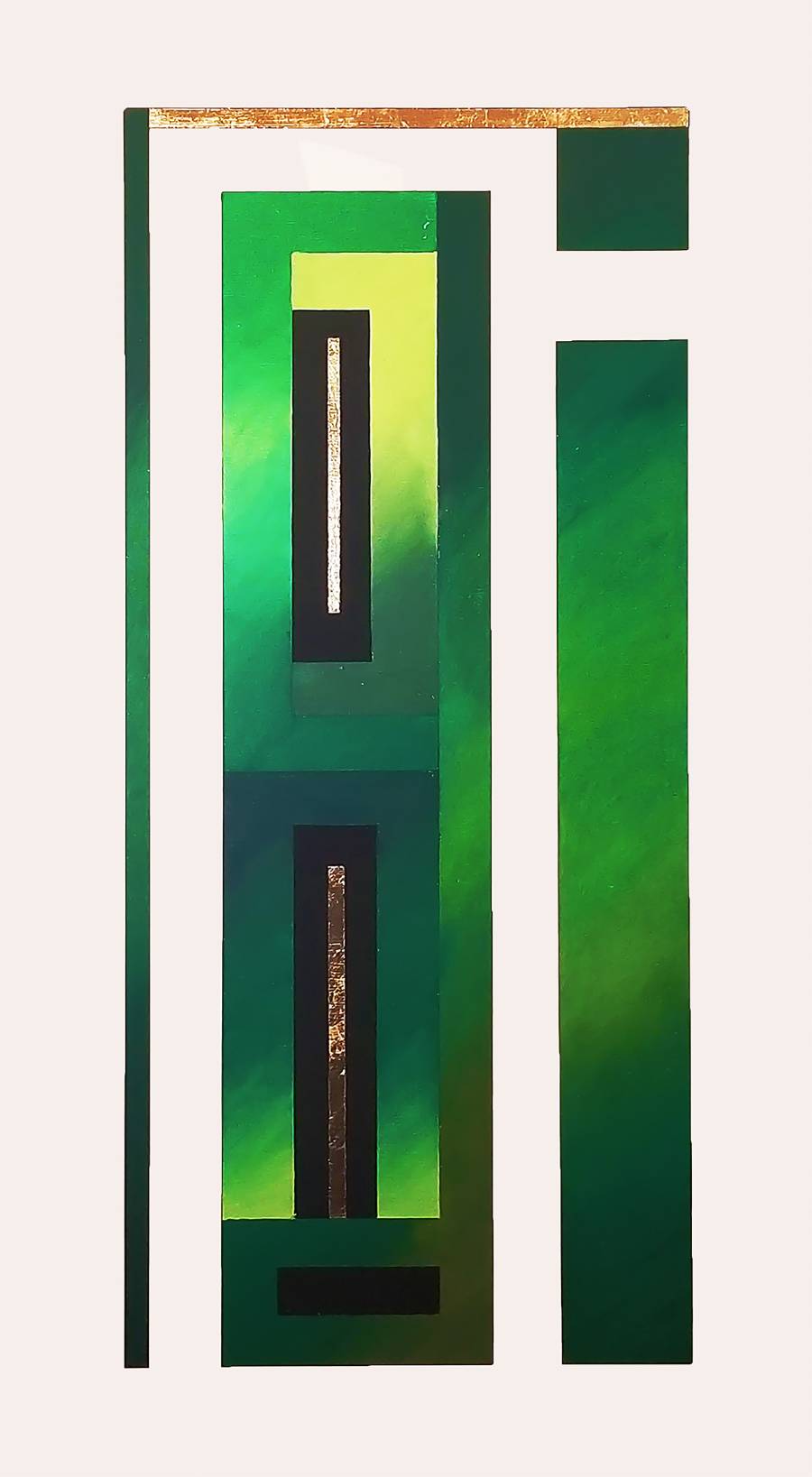 Green Ether Painting by TyResha Jones-Smith