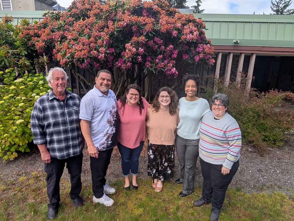 Group photo of the six counselors at TCC outside