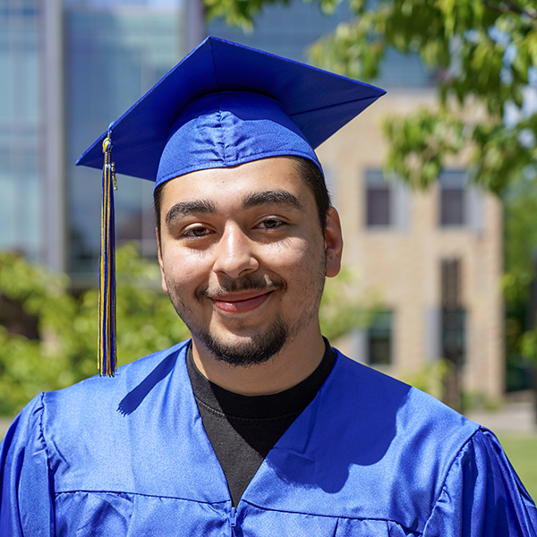 grad wearing regalia