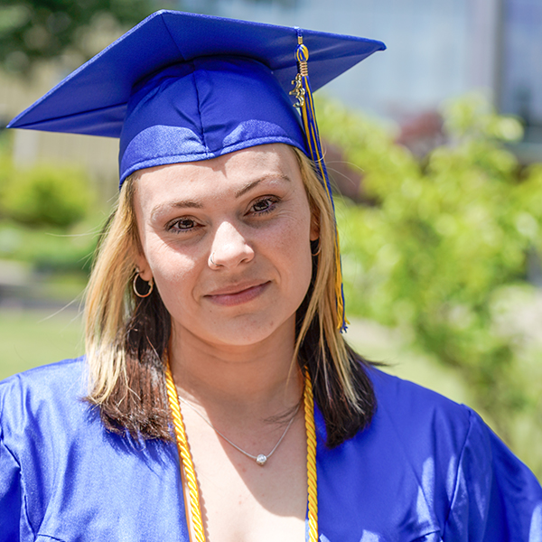 grad wearing regalia