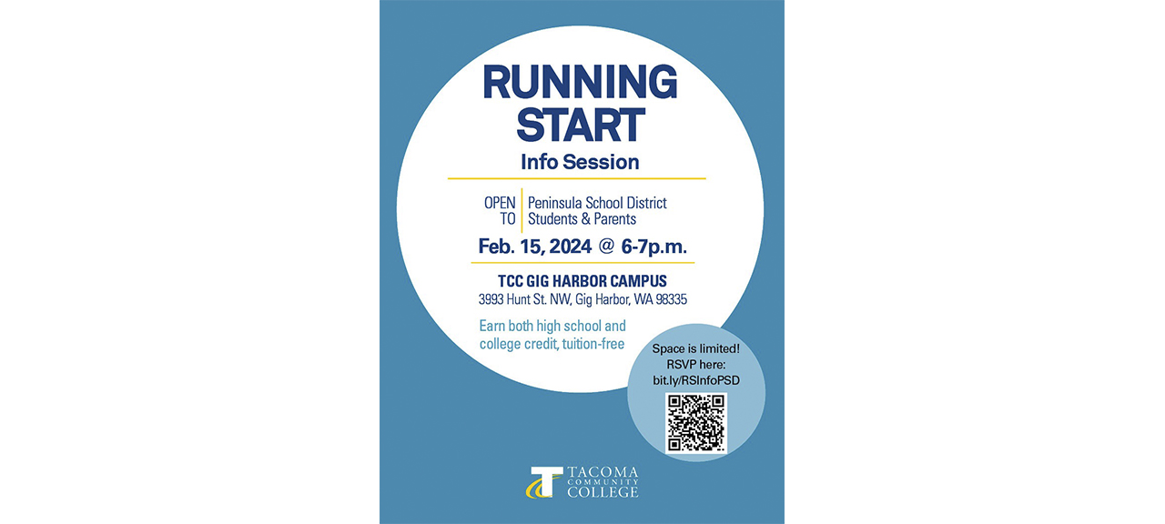 Join us at TCC Gig Harbor for Running Start Information Night! 