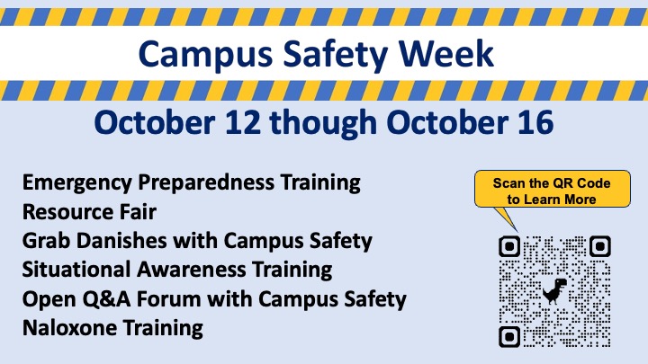 flyer for Safety Week, Oct. 12 - 16.