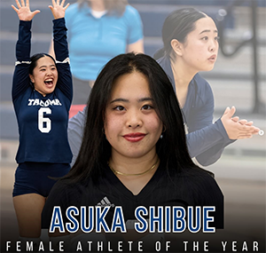 Woman in a black Titan volleyball uniform, Asuka Shibue, Female Athlete of the Year