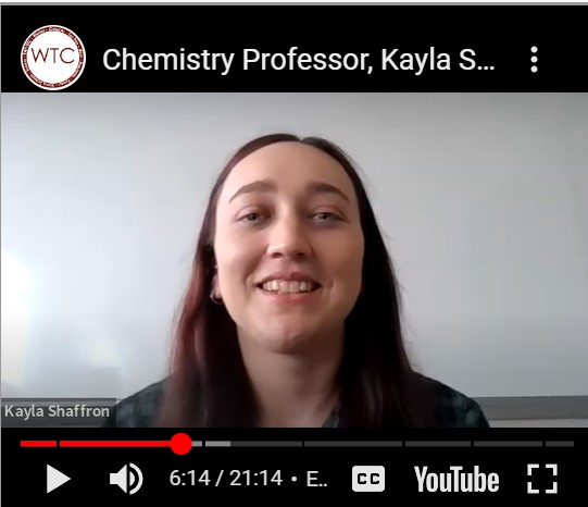 screenshot of interview with professor